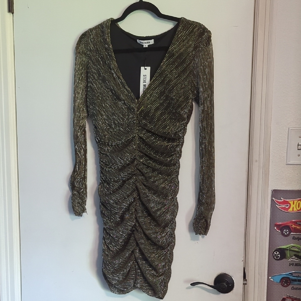 Stylish Metallic Gold Dress